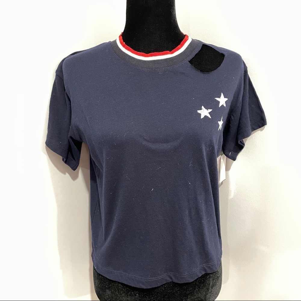 Vintage Havana kids cut-out @neckline T-shirt